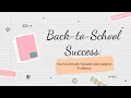 Back-to-School Success Tips for a Smooth Transition and Academic Excellence
