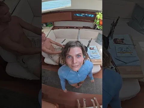 who's idea was the viewing window 😭🤢 #boat #underwater #ocean #digitalnomad