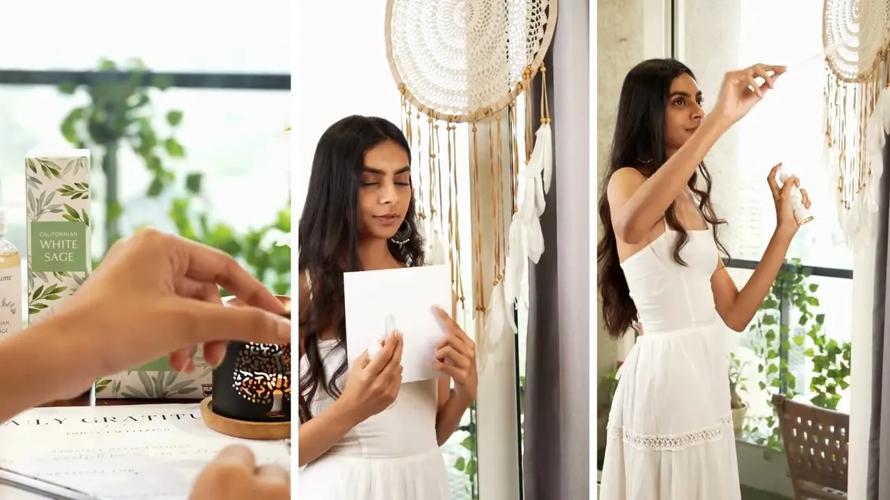 White Sage Collection Video - Showcasing Smokeless Incense bricks, Smudge sprays, Essential Oil Blends, and Aromatherapy Roll-ons