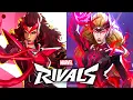 Marvel Rivals - All Scarlet Witch Abilities Skins Emotes Intro P Animations 4K 60FPS