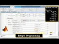 MATLAB Integer Programming