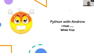 Python - I Hate the While True Loop