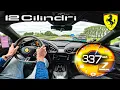 FERRARI 12 CILINDRI is a V12 BEAST on the UNLIMITED AUTOBAHN