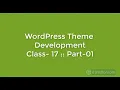 WordPress Theme Development class - 17 Part 01 Projects it