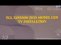 TCL 32 S5500 Led tv unboxing and installation wall mount stand fitting part 1