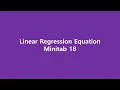 Multiple Linear Regression MLR using Minitab