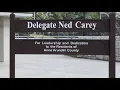 Ned Carey Sign Dedication