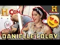 Danielle Colby of American Pickers shows her Aerial Hoop skills at History Con 2017