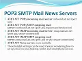 What are the email settings for ATT net