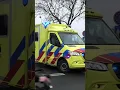 Lagu Ambulance 18-197+ rapid responder 17-343 met spoed retour vanaf een reanimatie in Ridderkerk