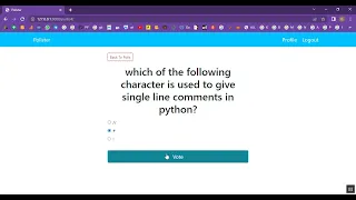 Voting System in Django Python