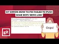 Git Error How to Fix Failed to Push Some Refs Repo Link Step-By-Step Guide 2023