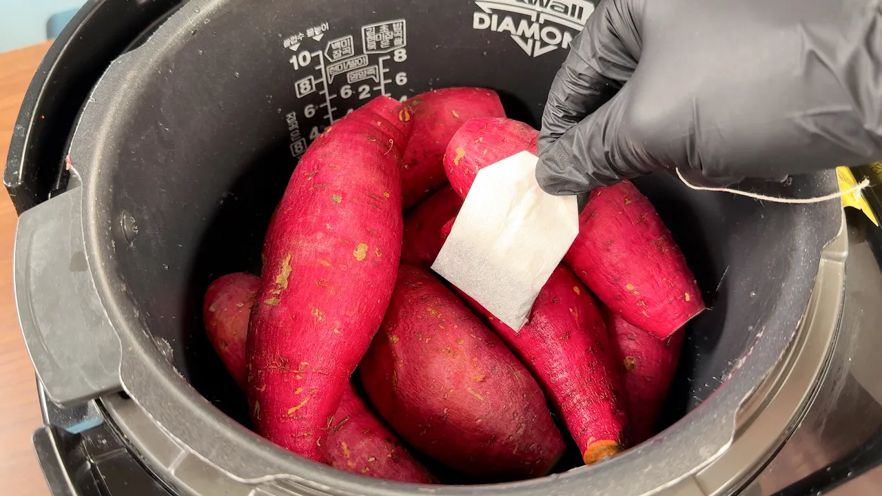 홍차 고구마 찜