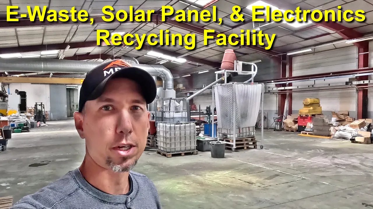 E-Waste, Solar Panels, Electronics Recycling Line For Copper & Precious Metals