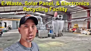 E-Waste Solar Panels Electronics Recycling Line For Copper Precious Metals