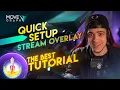 Quick Simple Setup your Animated Overlays and webcam in StreamElements