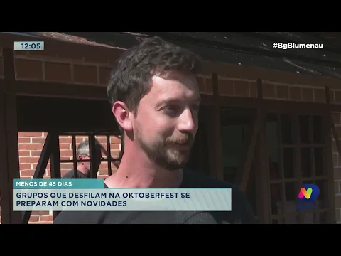 Menos de 45 dias: grupos que desfilam na Oktoberfest se preparam com novidades