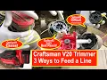 3 Ways How to Feed a line on Craftsman V20 Trimmer - How to Replace Trimmer line on a Craftsman V20