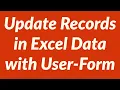 Update Records in Excel Database with User-Form