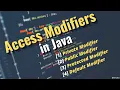 Access Modifiers in Java Private Public Protected and Default Access Modifiers in Java