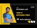 11 Kitchen List Add List Item With Animation JavaScript Malayalam Web Diary