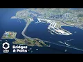Building a Port City in One Cities Skylines Year Bridges and Ports DLC