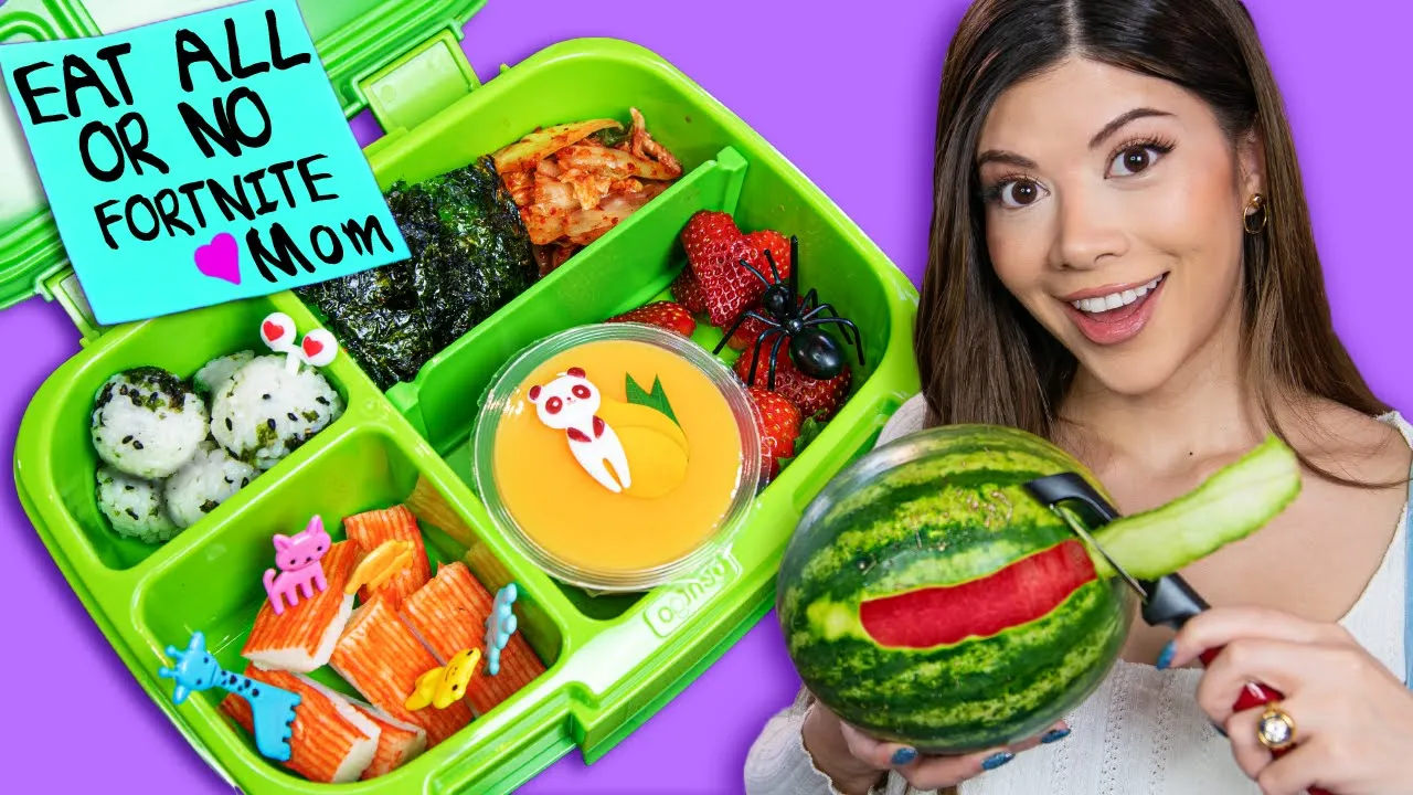 I made Tik Tok Food Art | Kids Bento Boxes