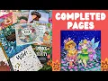 Everything I colored in February 2026 Completed Coloring Pages March plans