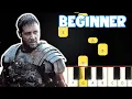 Download Lagu Now We Are Free - Gladiator | Beginner Piano Tutorial | Easy Piano