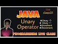 Java Bangla Tutorials 10 Unary Operator