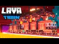 Lava Fluid Cargo Train - Lava Transportation in Minecraft using Create mod