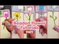 Beaded Flower Bouquet Tutorial Part 1 5 Easy DIY Flowers Bouquet Keychain Bag Charm Idea