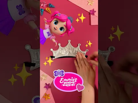 A Crown Fit For A QUEEN! 👑 Craft A Pretty Sparkly Girly Tiara With Emmie #kids #shorts