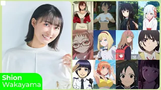 shion wakayama top same voice characters roles