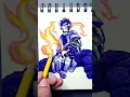 Download Lagu drawing Ben 10 transforming into heat blast 🔥🥶 #shorts #art #viral