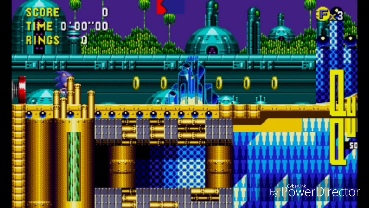 SONIC CD (2011): Quartz Quadrant Zone Boss - Music Swap - (480P/60FPS)