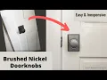 How to Paint Door Knobs DIY Paint Door Knobs Brushed Nickel Update