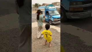 سيارة الايسكريم الجديدة وصلت اخيرا              دندنها
