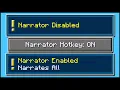 Minecraft - How To Toggle The Narrator
