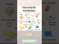 First Aid Kit Vocabulary unique study