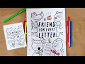 Printable Alphabet Book for Preschool Assembly Tutorial A Friend for Every Letter