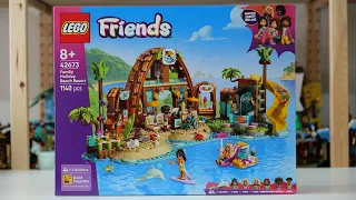 LEGO Friends 42673 Family Holiday Beach Resort Speed Build