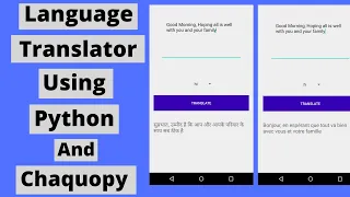 Language Translator Using Python And Chaquopy Android Project With Source Code
