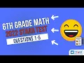 2022 STAAR 6th Grade Math Test Questions 1-5