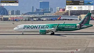 First Airbus A321neo For Frontier Airlines N603FR From ONTario into LAS Vegas