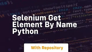 selenium get element by name python