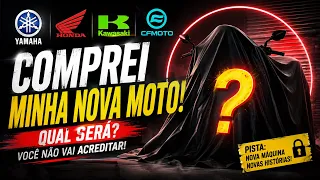     COMPREI MINHA MOTO NOVA! 😱 Mas ninguém acertou qual é…