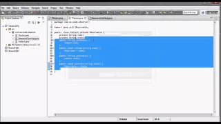 Observer Pattern example w UML diagram java code