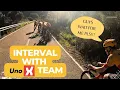 Amateur Cyclist caught up with UNO-X TEAM during HARD interval