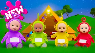 new teletubbies camping outdoors toddler learning cartoon for kids